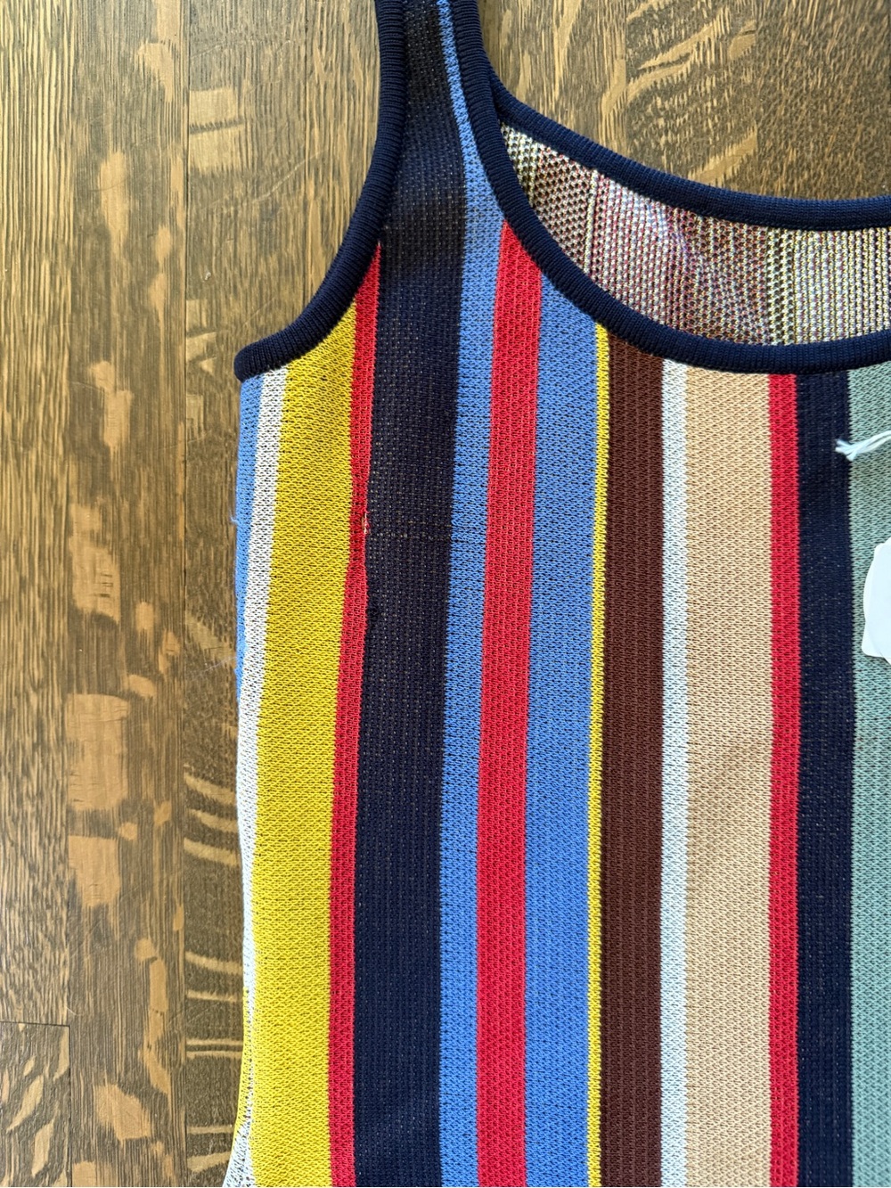 STAUD Striped Fringe Knit Dress- best fits 4 - Picture 5 of 5